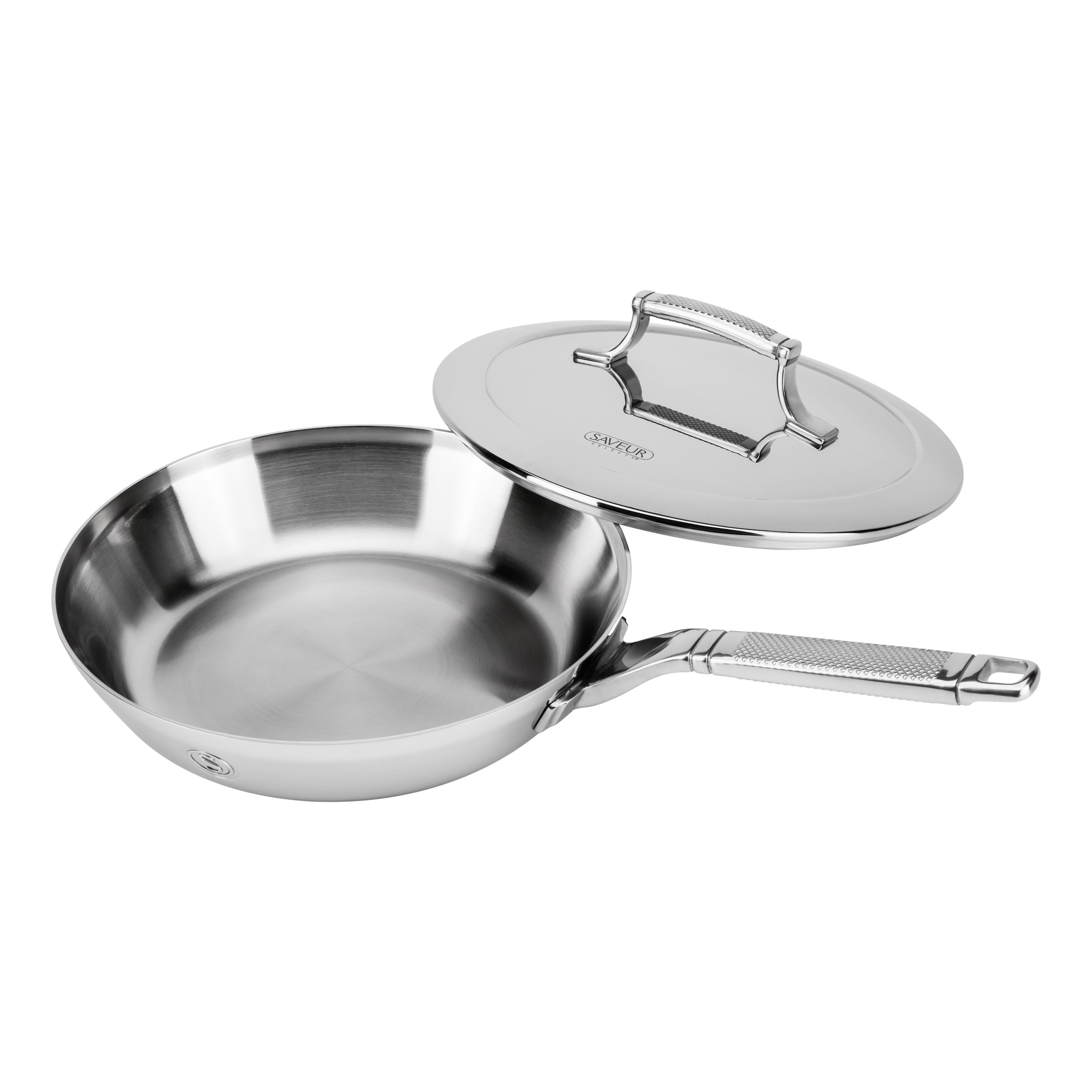 10” Stainless Steel Fry Pan / Skillet With Lid – R & B Import