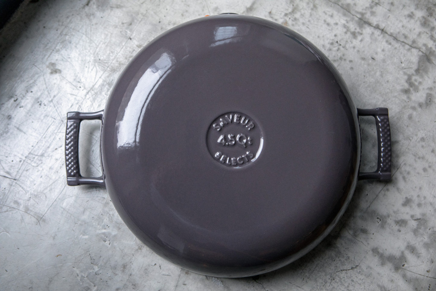4.5-Quart Enameled Coated Braiser with Stainless Steel Lid